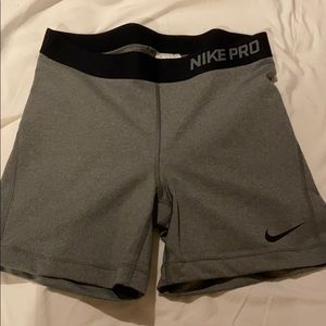 Nike pro spanx shorts